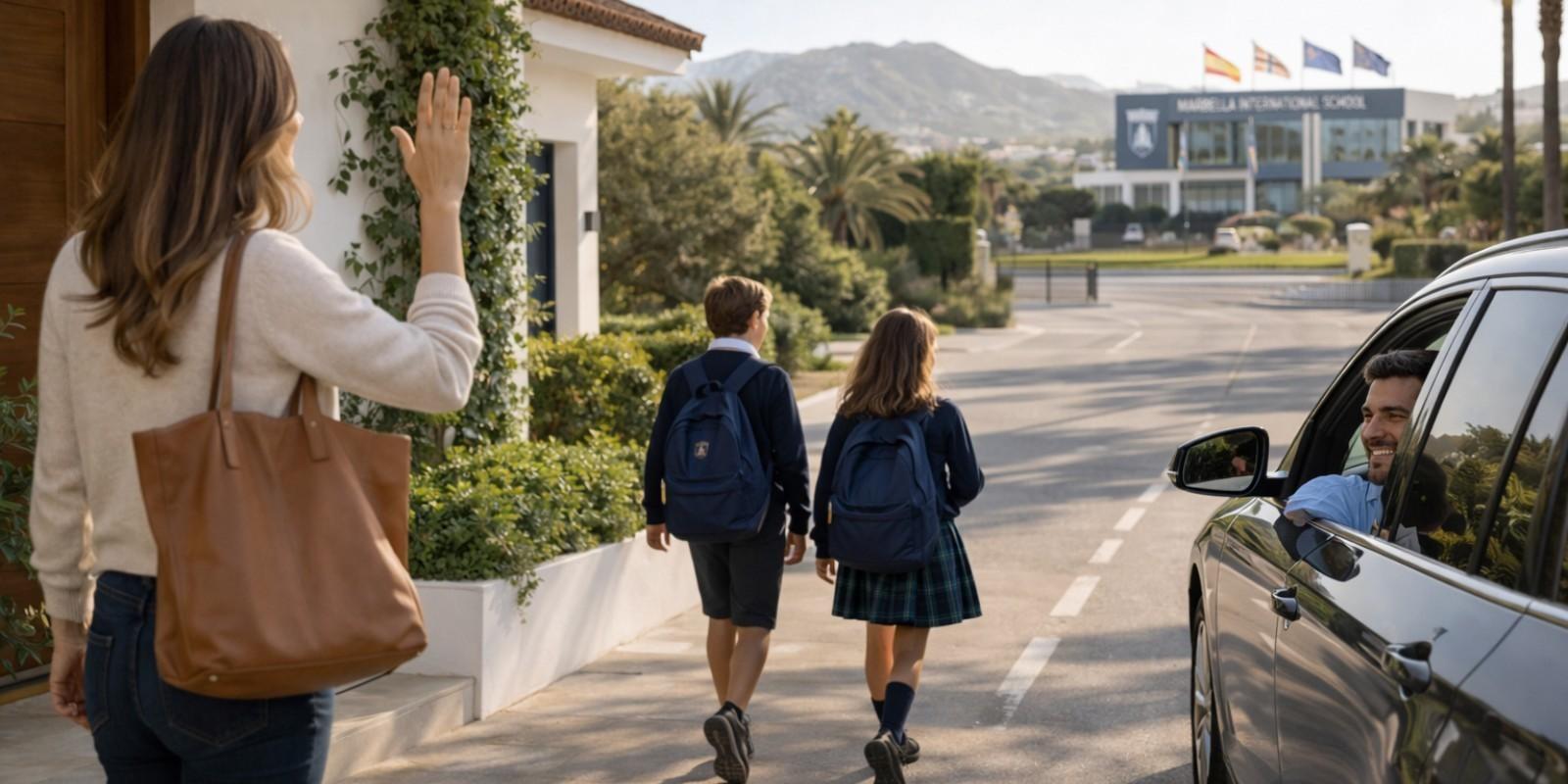 Cómo vender una casa hablando del colegio de los hijos en Marbella, Costa del Sol, Málaga