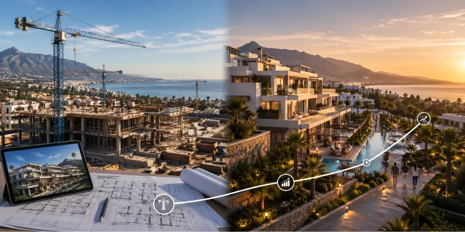 Invertir en obra nueva en la Costa del Sol: cómo conseguir un 60% de plusvalía en 3 años