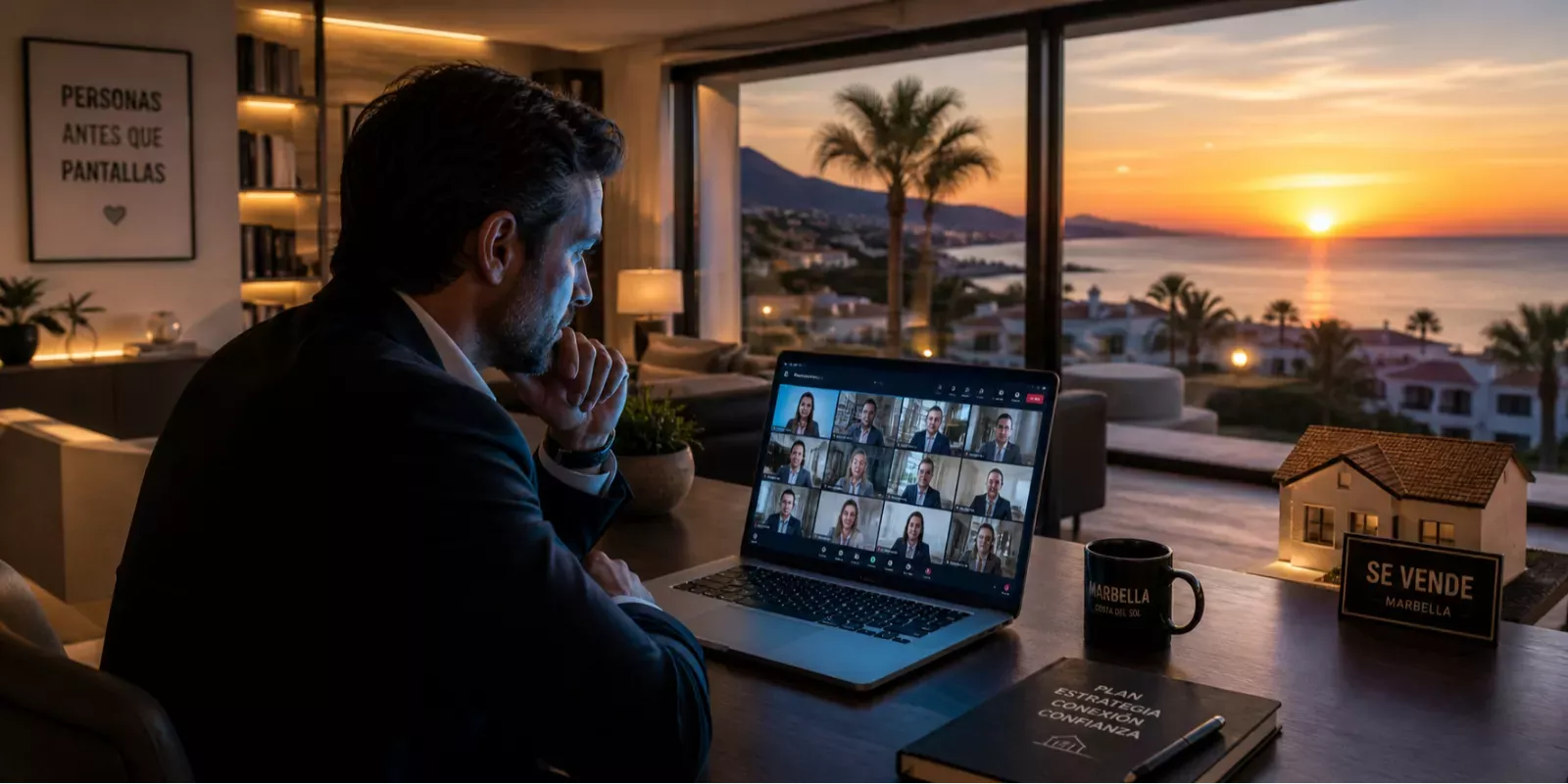 Zoom, Teams y otras formas de perder el alma frente a una cámara. – Marbella, Costa del Sol, Málaga