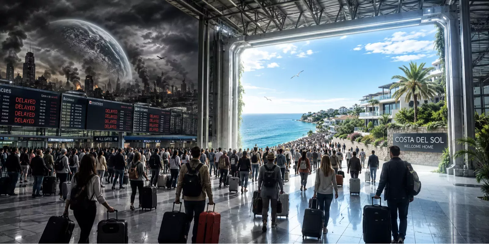 Mientras el mundo entra en tensión, millones de turistas están huyendo hacia España… y Teo, el Alquimista Inmobiliario ya está viendo el impacto en el mercado inmobiliario de Costa del Sol