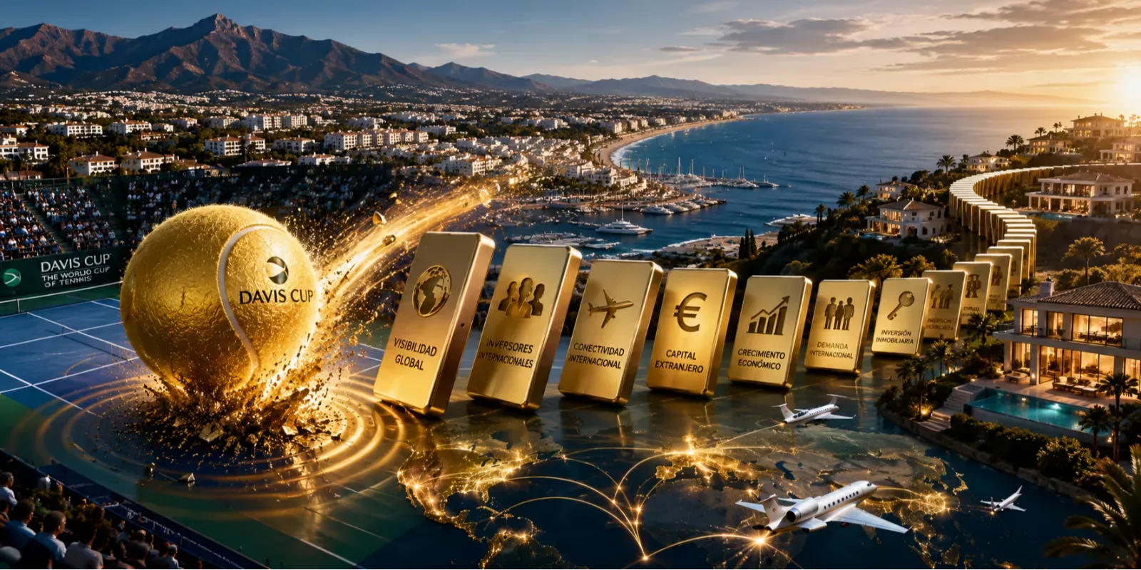 La Copa Davis y el efecto dominó en el mercado inmobiliario de Marbella, Costa del Sol, Málaga