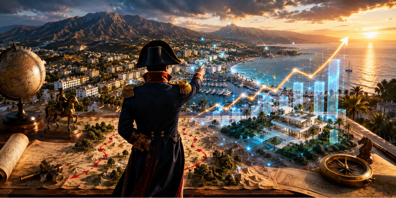 Napoleón y los mapas de campaña: por qué necesitas tu panel de control inmobiliario en Marbella, Costa del Sol, Málaga