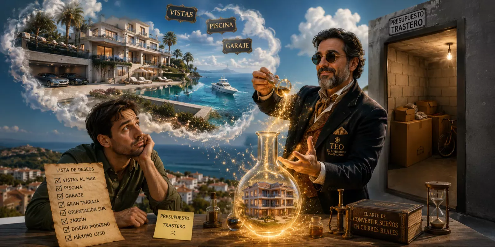 El comprador que quiere casa con vistas, piscina, garaje… y presupuesto de trastero. – Marbella, Costa del Sol, Málaga