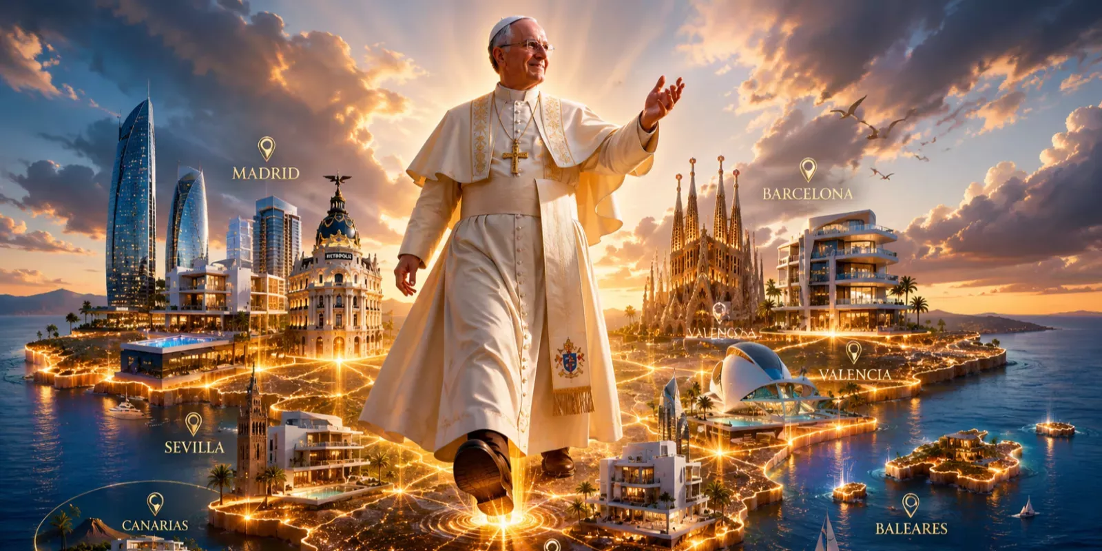 La visita del Papa León XIV paraliza España: por qué los grandes eventos internacionales aumentan el atractivo inmobiliario de un país