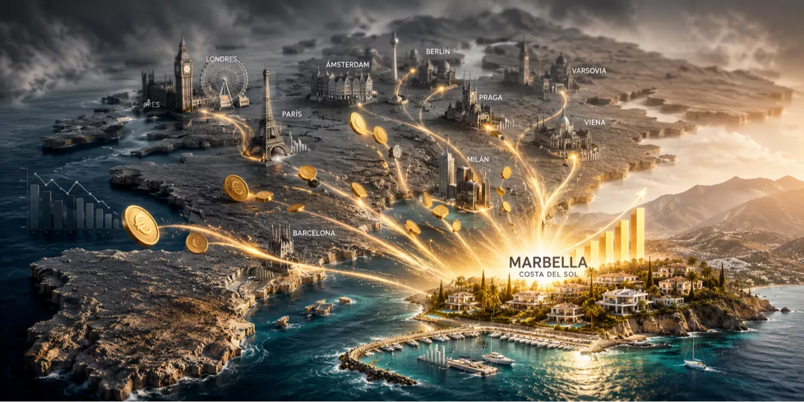 Rentabilidad comparada: Marbella contra el resto de Europa en la Costa del Sol, Málaga